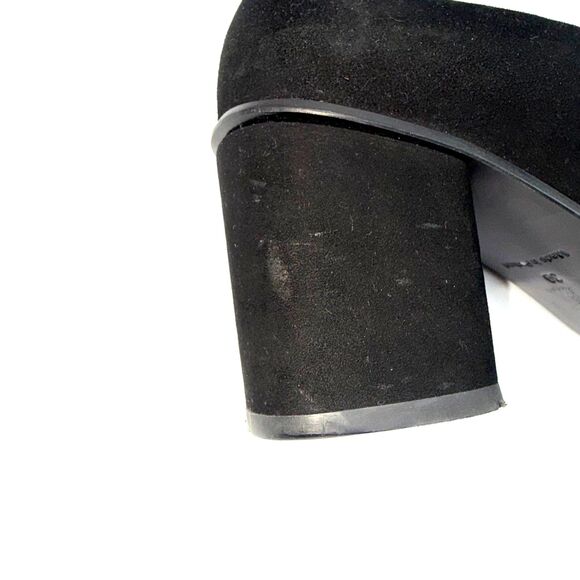 COS Black Suede Block Heel - 39/8-8.5 - Picture 11 of 11